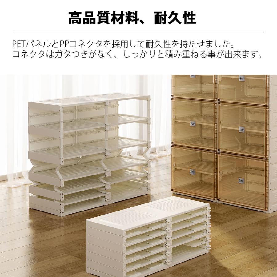 シューズボックス クリア 2足収納 スニーカー 透明 硬質 靴箱 ケース