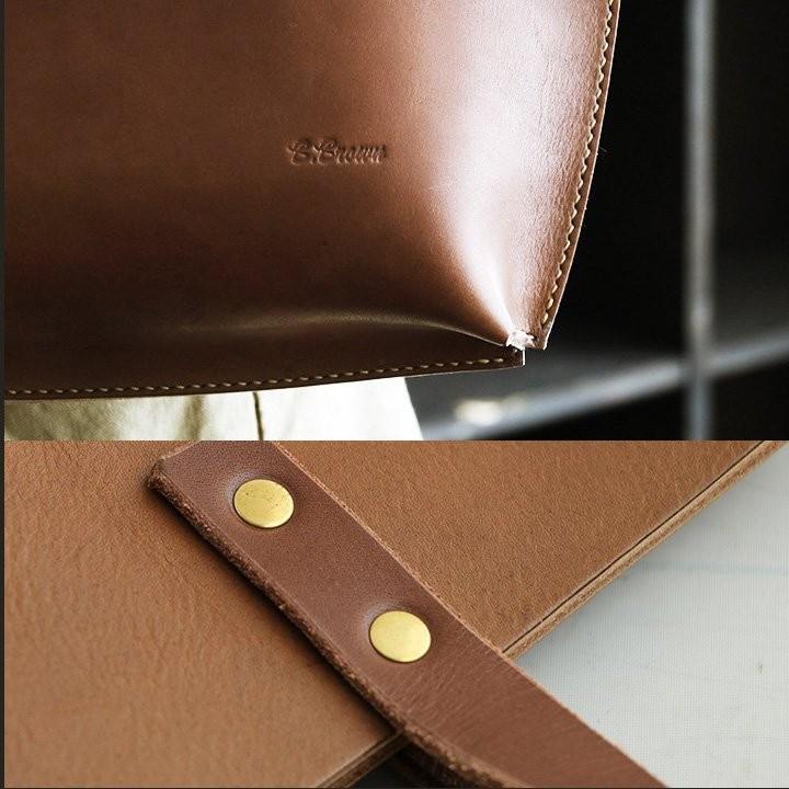 トートバッグ 鞄 カバン バッグ BAG レザー 革 本革 ビジネス 手縫い ハンドメイド メンズ   Brown Brown｜mr-lunberjack｜08