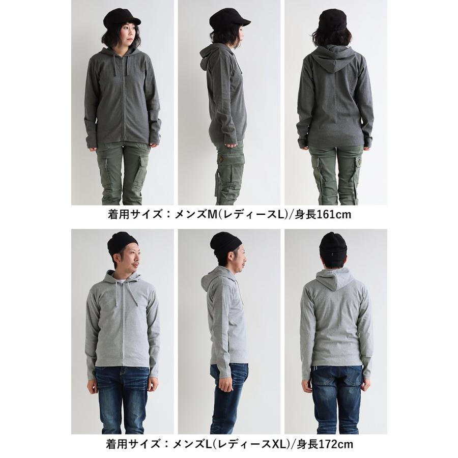 PATY AVIREX パーカー ジップパーカー ジップアップ フーディ デイリー