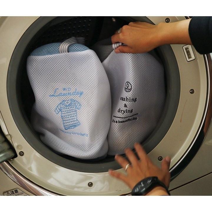 ランドリーネット 筒型 バッグ 鞄 BAG 洗濯 ネット トラベルポーチ