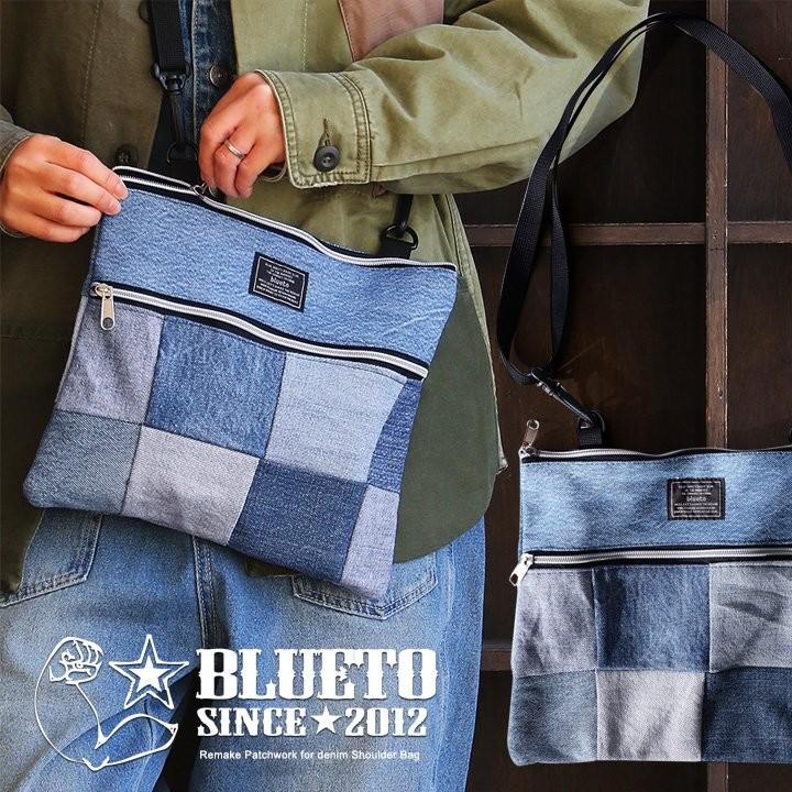PATY バッグ ショルダー サコッシュ 2WAY 『リメイク パッチワーク
