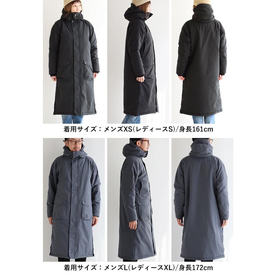 PATY ベンチコート メンズ 裏ボア Wジップ 袖リブ 軽量 撥水 ロング