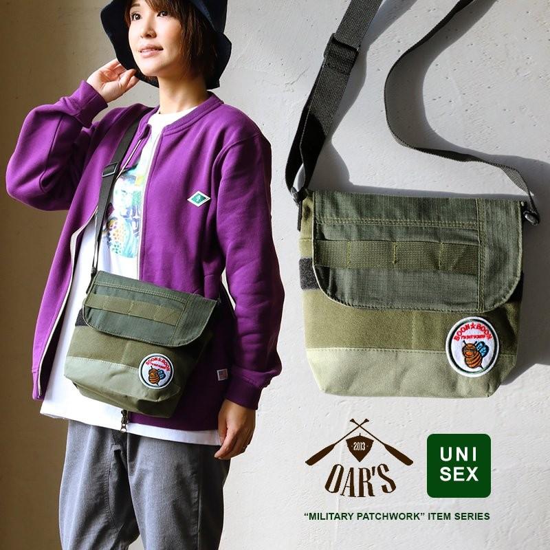 Oar S バッグ ショルダー ベルクロ フラップ リサイクルファブリック リメイク パッチワーク 蜂 ワッペン メンズ R Mr Lumberjack 通販 Yahoo ショッピング