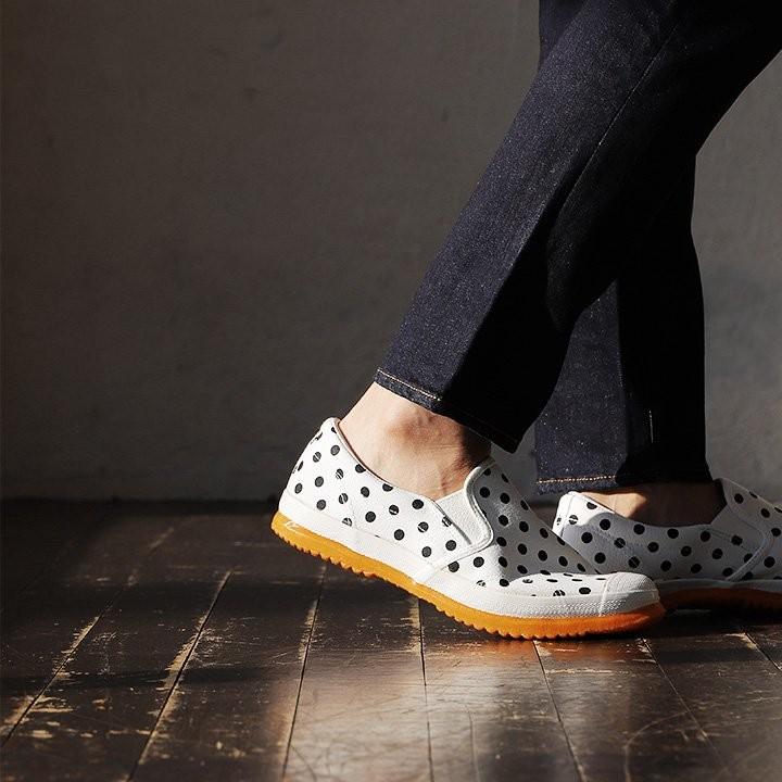 PATY スニーカー スリッポン シューズ 靴 ドット 水玉