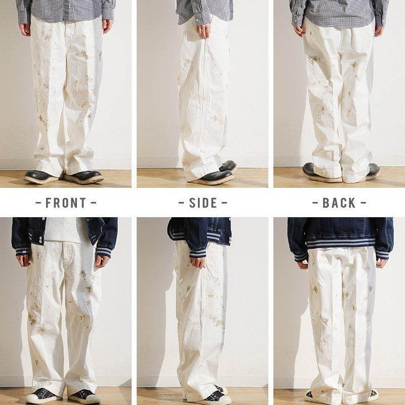 Johnbull　ペイント加工チノ Johnbull（ジョンブル） パンツ ワイド シルエット ストレート