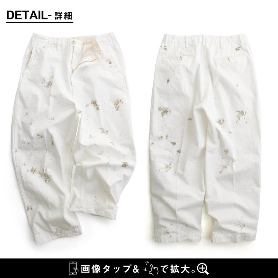 Johnbull　ペイント加工チノ Johnbull（ジョンブル） パンツ ワイド シルエット ストレート