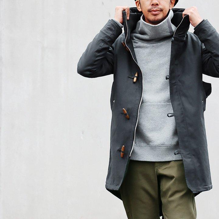 ALISTAIR モッズコート メンズ ストレッチ 裏ボア スリム ミリタリー