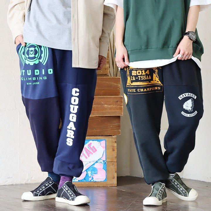 Re:make スウェットパンツ イージーパンツ メンズ 古着 リメイク Re:make スウェットパンツ イージーパンツ メンズ 古着 リメイク