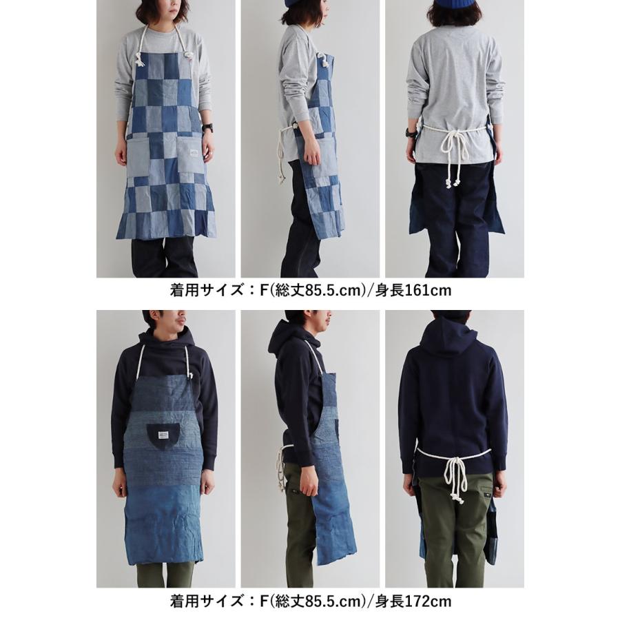 PATY エプロン デニムエプロン メンズ レディース リメイクデニム