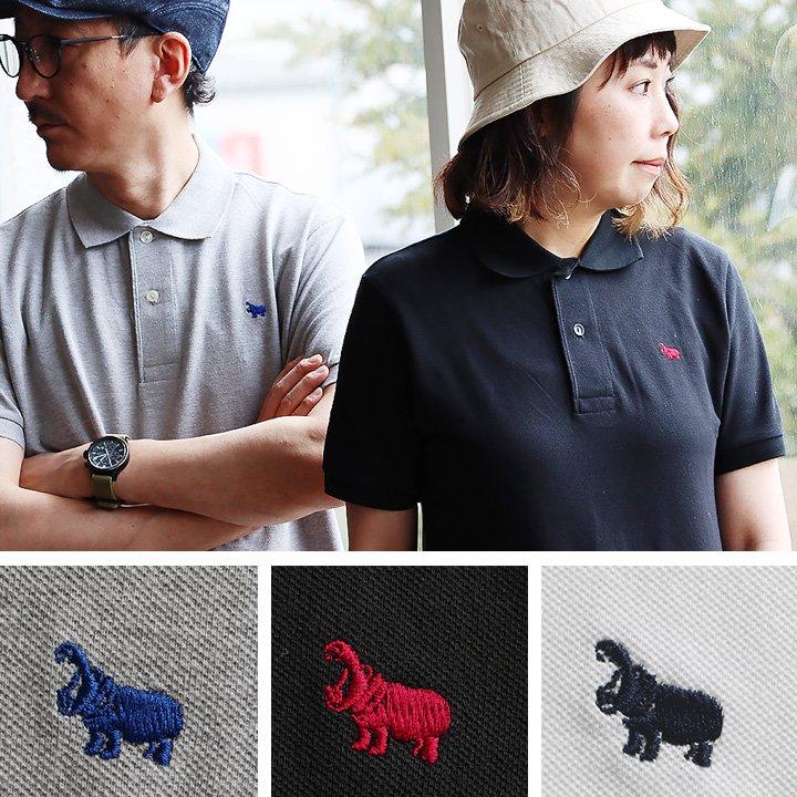 2nd ポロシャツ 半袖 メンズ リブ襟 無地 アイコン 刺繍