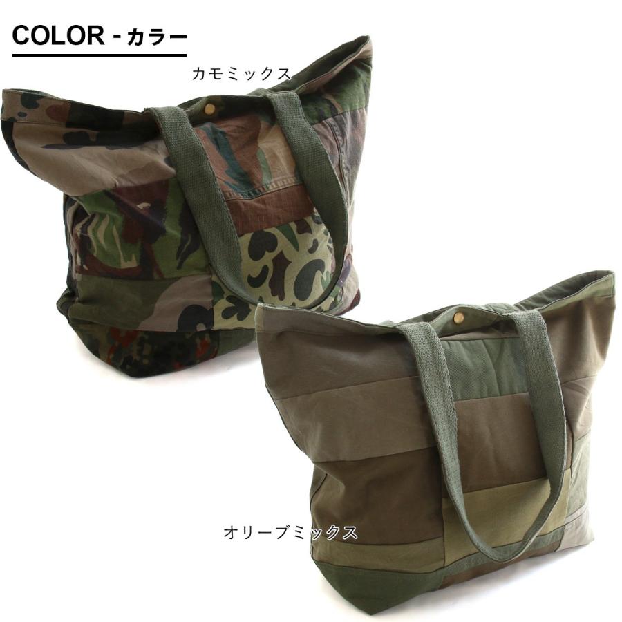 PATY トートバッグ バッグ 肩掛け カバン メンズ リメイク 古着 パッチ