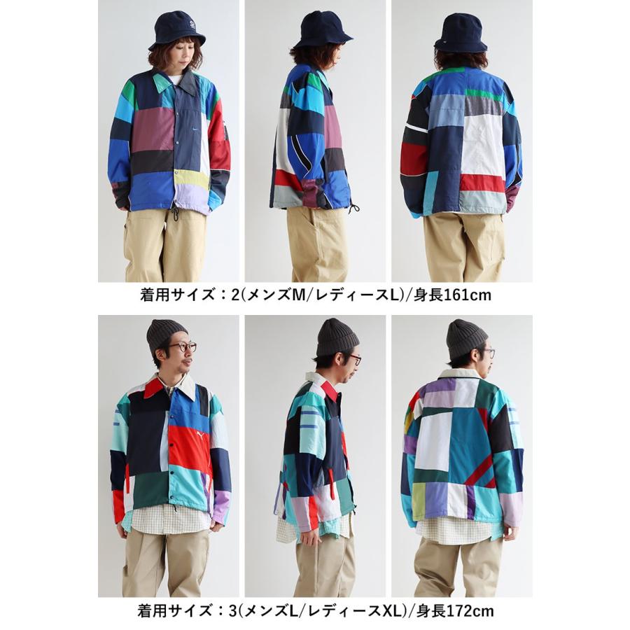 PATY ジャケット 長袖 メンズ パッチワーク リメイク 古着 ワイド