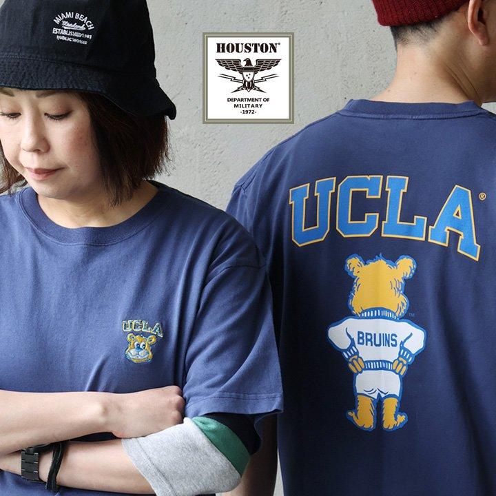PATY Tシャツ 半袖 メンズ プリント UCLA カレッジ くま クマ