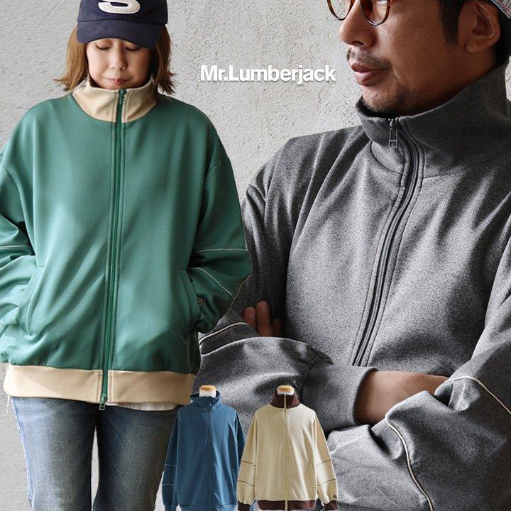 PATY ジャージ 長袖 メンズ ワイド ハイネック ダブルジップ