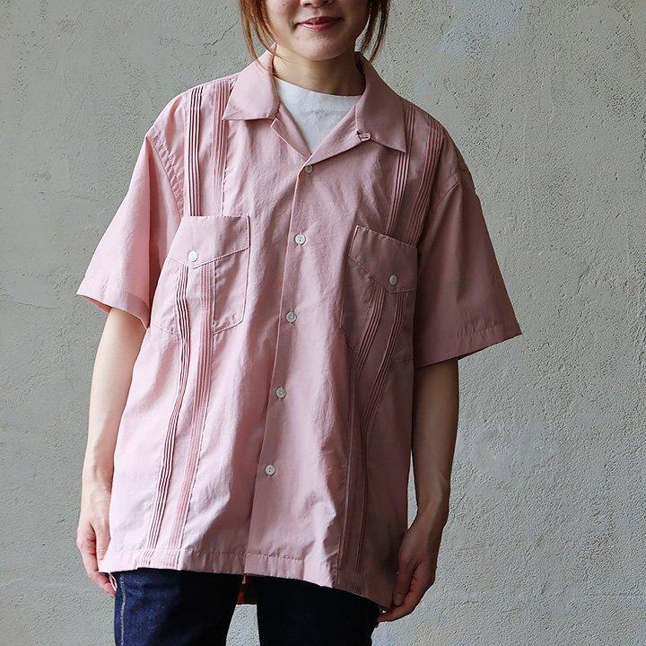 PATY キューバシャツ シャツ 5分袖 メンズ 開襟 オープンカラー T/C