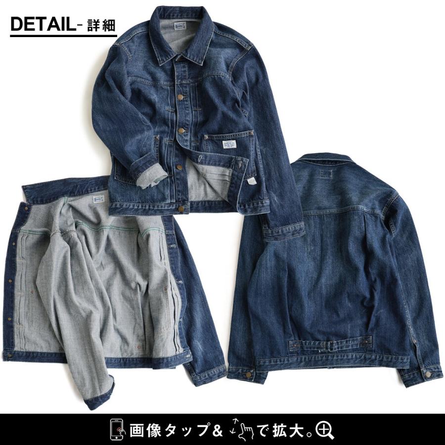 PATY デニム ジャケット Gジャン メンズ 綿100 コットン ノン 