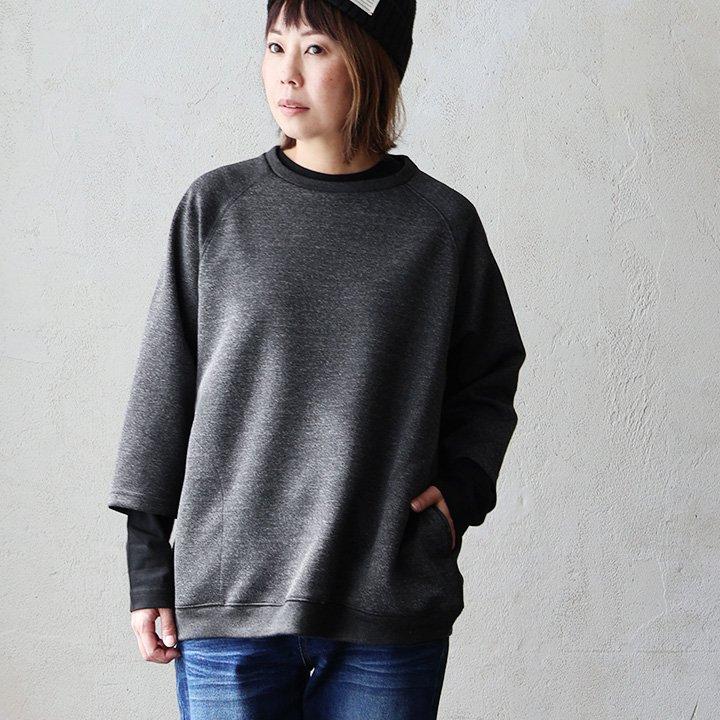 PATY プルオーバー メンズ 重ね着 7分袖 ジャージ 軽い 柔らか