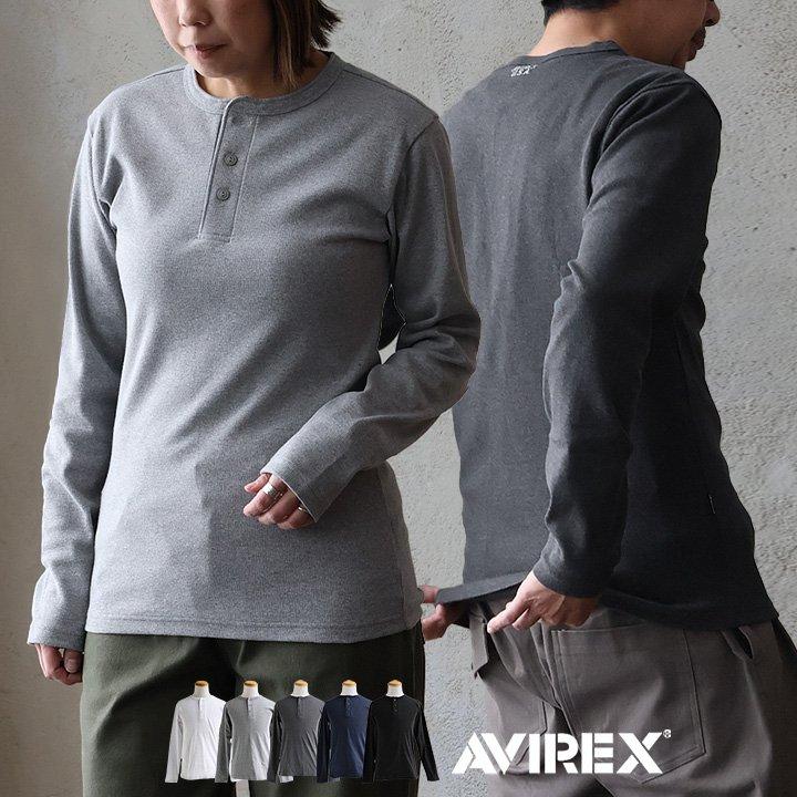 PATY AVIREX アビレックス Tシャツ カットソー 長袖 メンズ ヘンリー