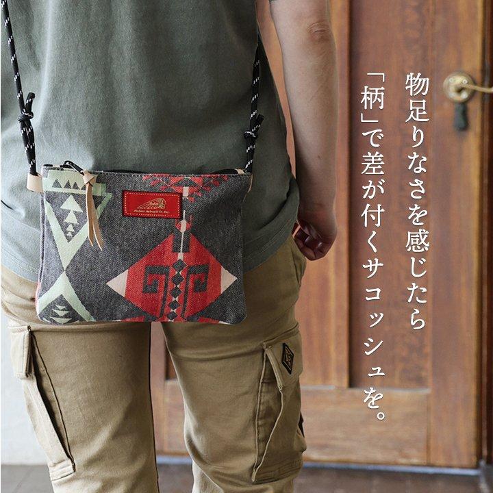 40's～vintageworkapronサコッシュUSA古着 PATY サコッシュ ショルダーバッグ メンズ ネイティブ柄 総柄