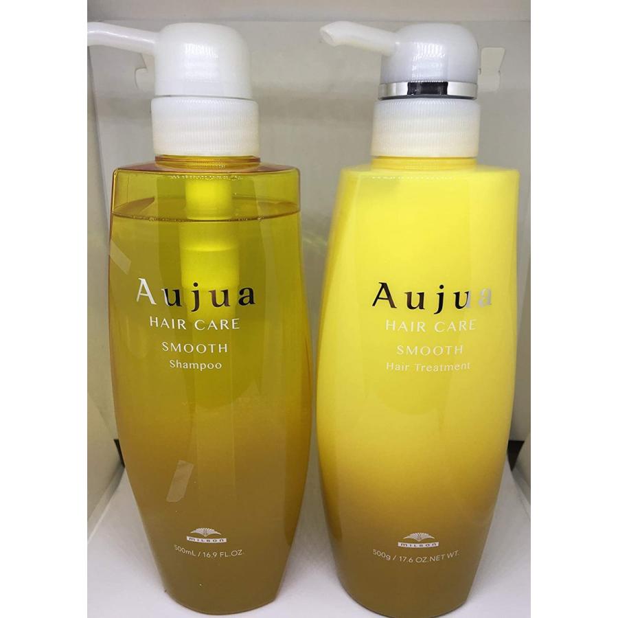 最終値下げ オージュア Milbon スムース シャンプー ヘアトリートメント 各500ml St500 無料長期保証 Artmedia Ba