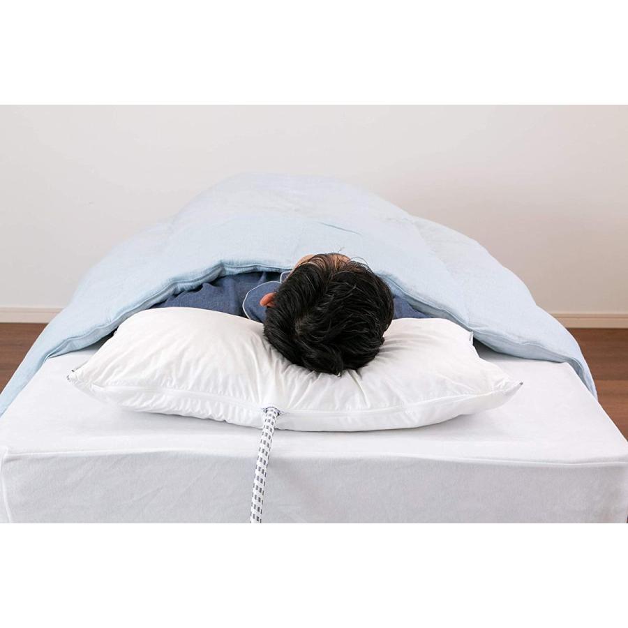 フランスベッド 枕 ホワイト いびき対策快眠枕シリーズ 快眠支援枕 いびきを感知してポンプが作動 スマホアプリ対応 シングル 3600180