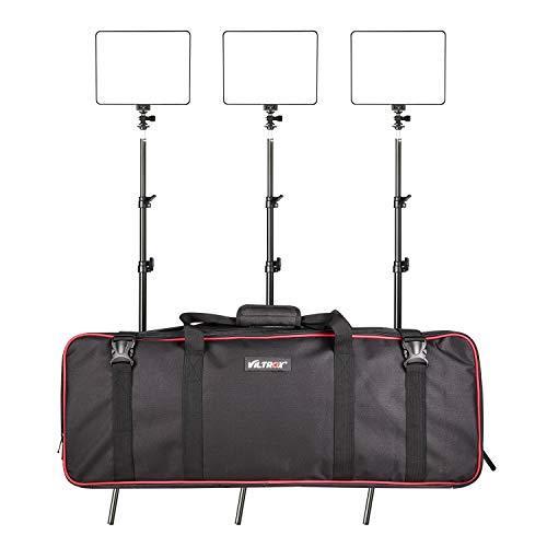 3本キット Viltrox 超薄パネル型 Vl 0t 超薄パネル型 Ledビデオライト 3 Vl 0t 190cm調整可能なスタンド同梱 3300k 5600 オハナ
