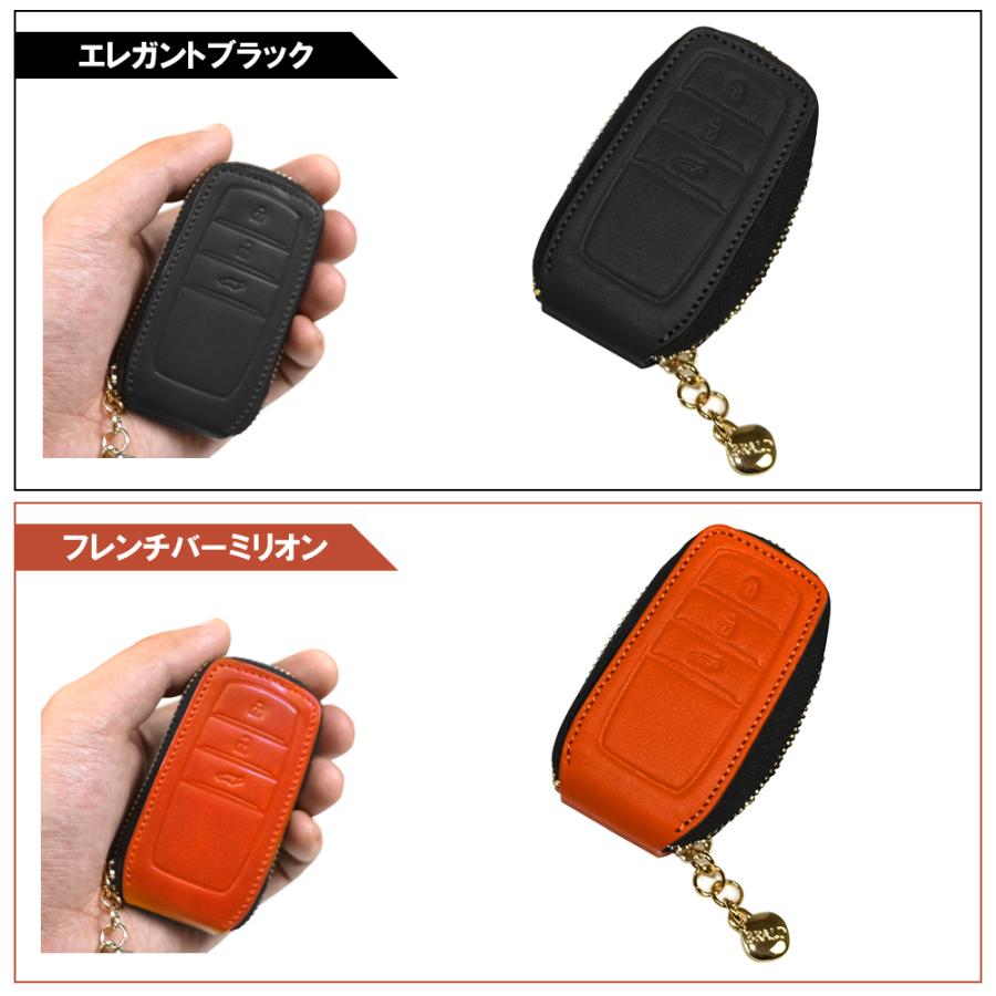 トヨタ スマートキーケース スマートキーカバー 本革 レザー ラウンドファスナー 車 鍵 メンズ レディース カスタム パーツ アクセサリー 内装｜mr-store｜09