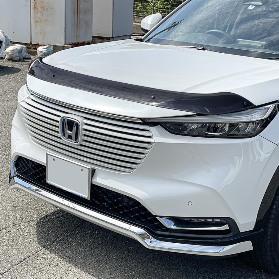 新型 ヴェゼル RV系 バグガード ボンネット バイザー プロテクター スポイラー カスタム パーツ アクセサリー エアロ 外装 フロント カバー | 