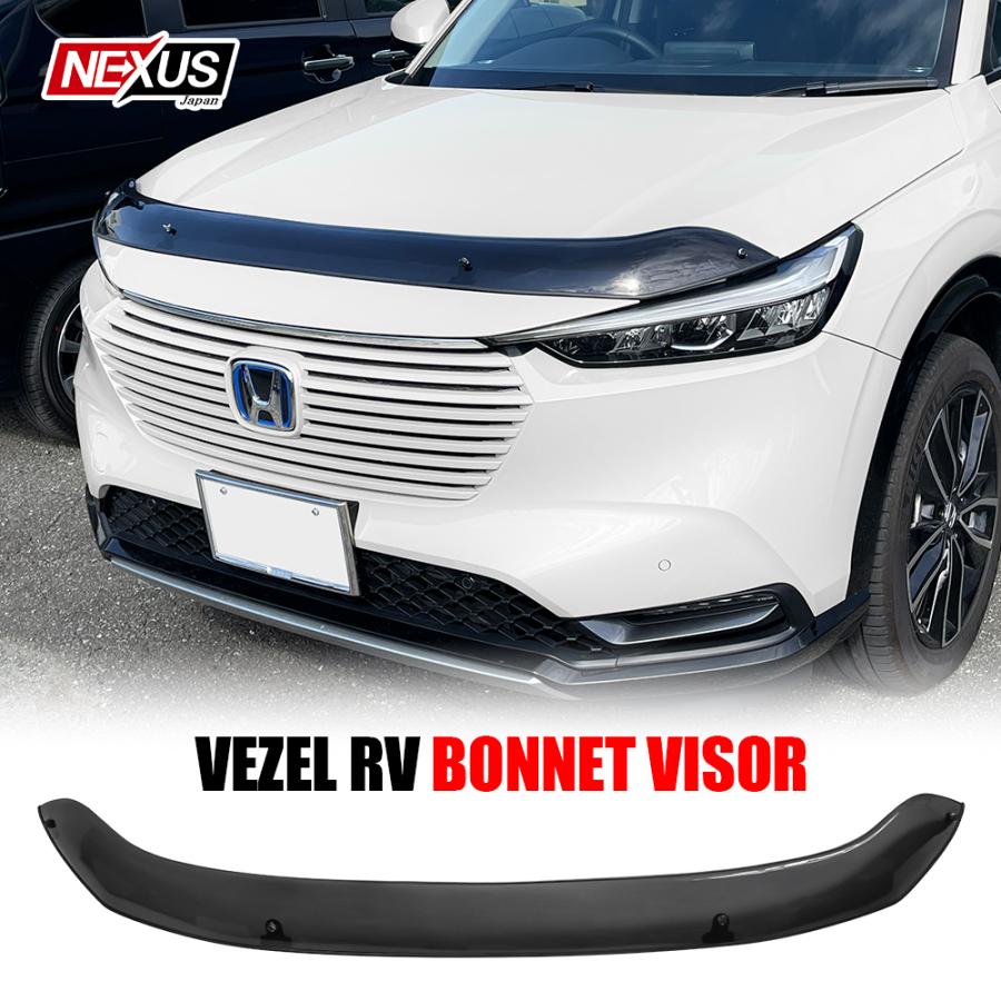 新型 ヴェゼル RV系 バグガード ボンネット バイザー プロテクター スポイラー カスタム パーツ アクセサリー エアロ 外装 フロント カバー |  | 01
