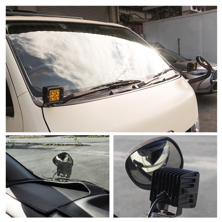 ハイエース 200系 1〜6型 ボンネットライト ブラケット ステー