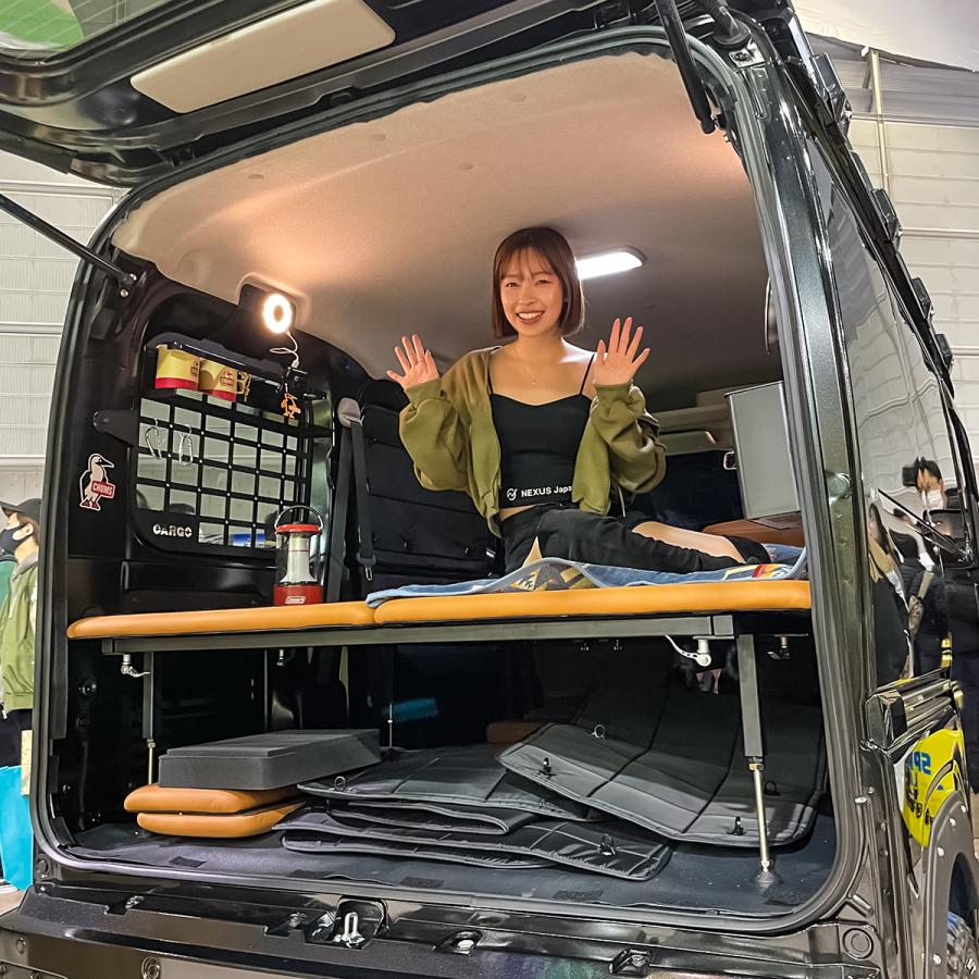 カスタムカー用収納付きカーペット ハイゼットカーゴ S700V S710V ベッドキット ベットキット 車中泊