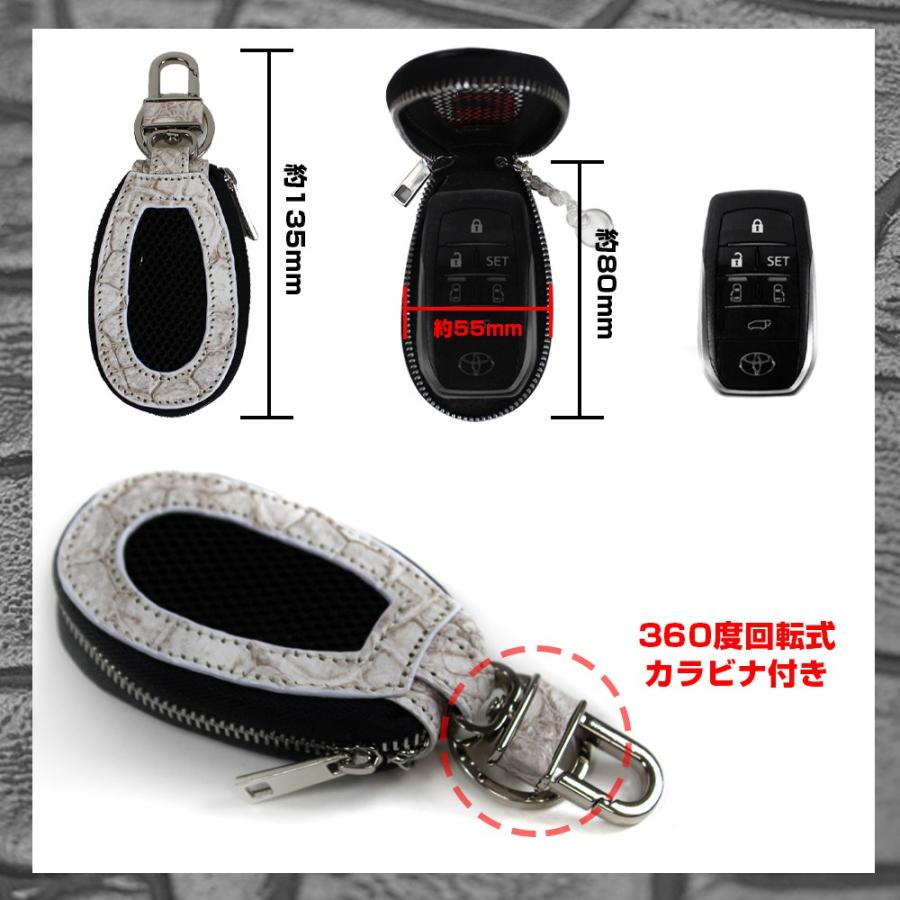 クロコダイル革キーケース クロコダイル キーケース スマートキー クロコ 牛革 6色 革 ワニ