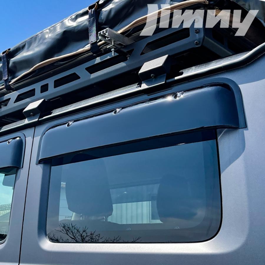 新品未開封【ジムニーJB64/JB74専用】 ドアバイザー チッピング黒 新品未開封【ジムニーJB64/JB74専用】 ドアバイザー チッピング