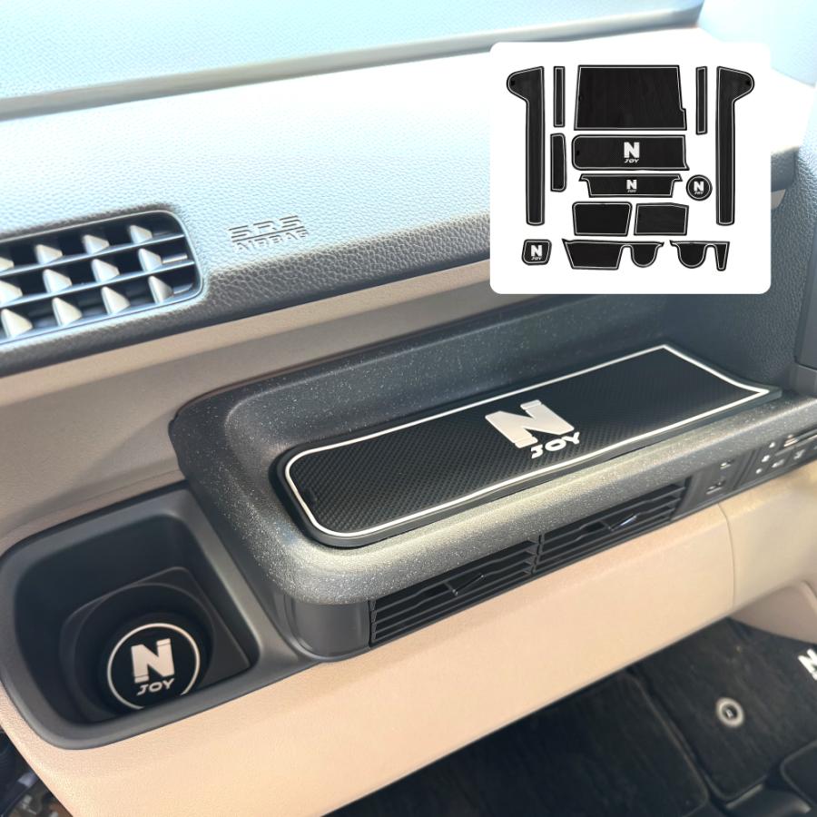 新型 N-BOX JOY ジョイ JF5 JF6 インテリアラバーマット 14P ロゴ入り