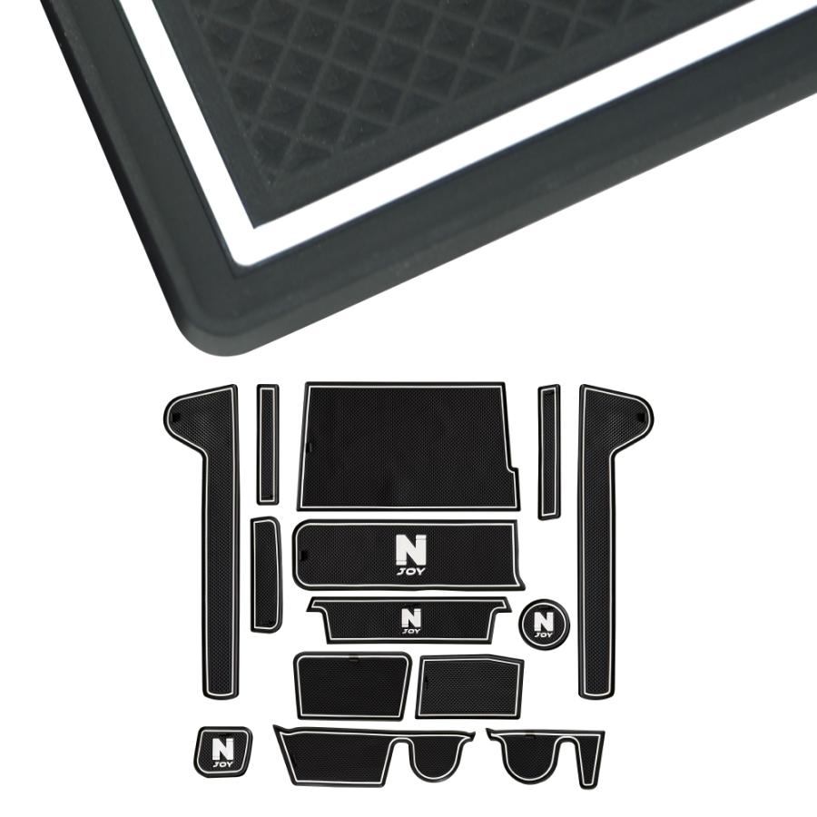 新型 N-BOX JOY ジョイ JF5 JF6 インテリアラバーマット 14P ロゴ入り