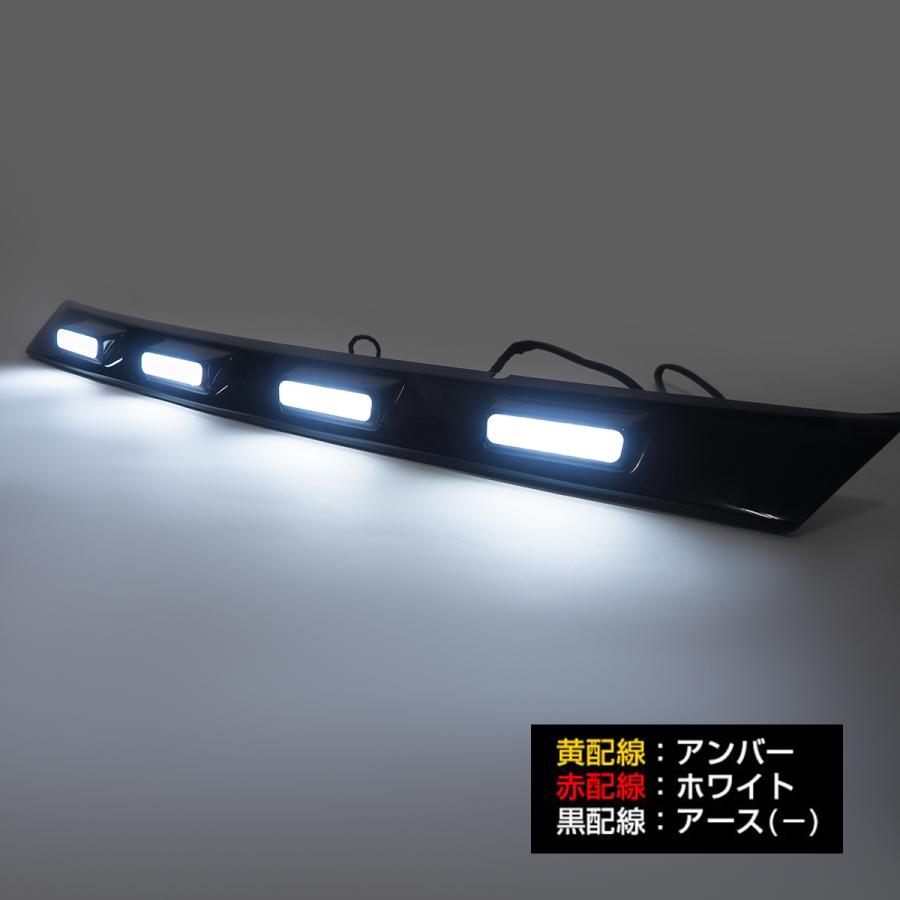 エクストレイル T33 フロントグリルガーニッシュ アッパーカバー LED