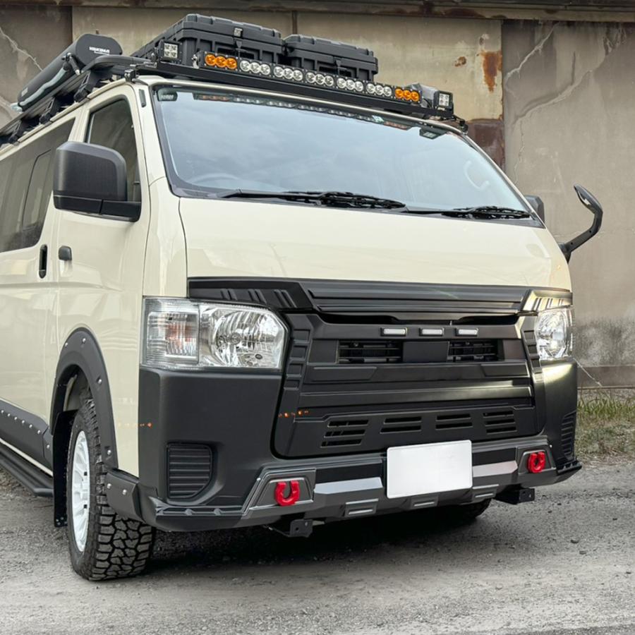 ハイエース 200系 4〜8型 フロントバンパーカバー バンパーガード