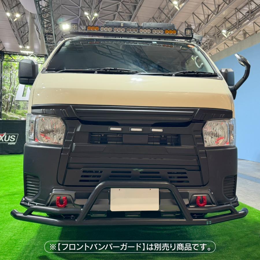 ハイエース200系パイプフロントバンパーガード トヨタ 200系ハイエース 標準ボディ フロントU字パイプバンパーガード