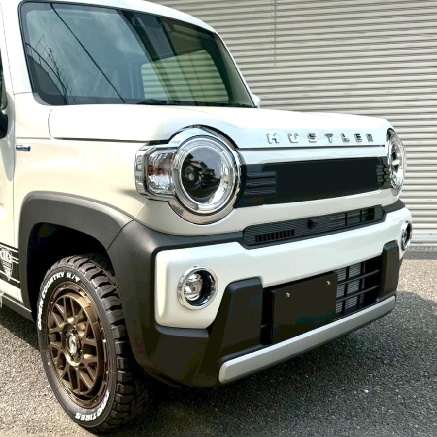 ハスラー MR92S MR52S フロントグリル 塗装済み マッドブラック マット