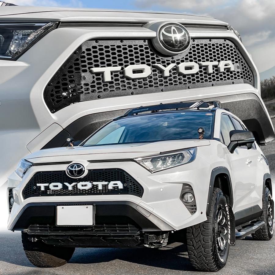 フロントグリル エンブレム ロゴ グリルバッジ ガーニッシュ カスタム パーツ アクセサリー 汎用 トヨタ RAV4 ラプター メッシュ ラジエーター (一部予約_タ)｜mr-store｜16