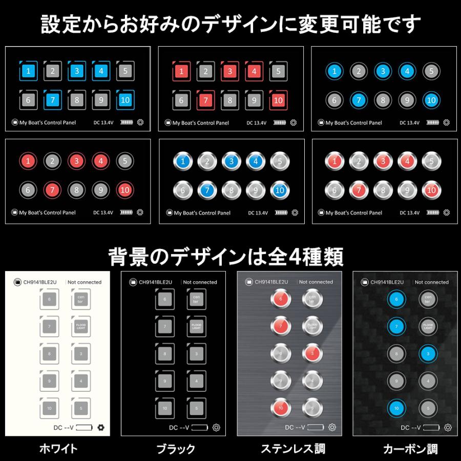 10ギャングスイッチ コントロールパネル 回路制御 ボックス