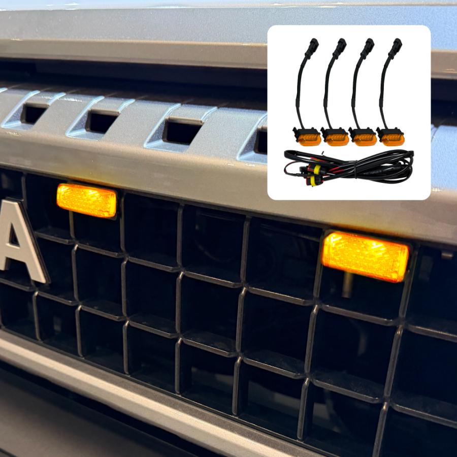 ランクル250 ランドクルーザー250 パーツ LED グリルマーカー ランプ 4