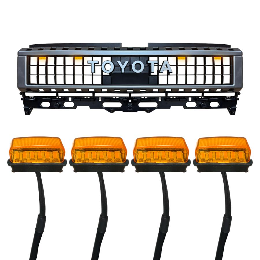ランクル250 ランドクルーザー250 パーツ LED グリルマーカー ランプ 4
