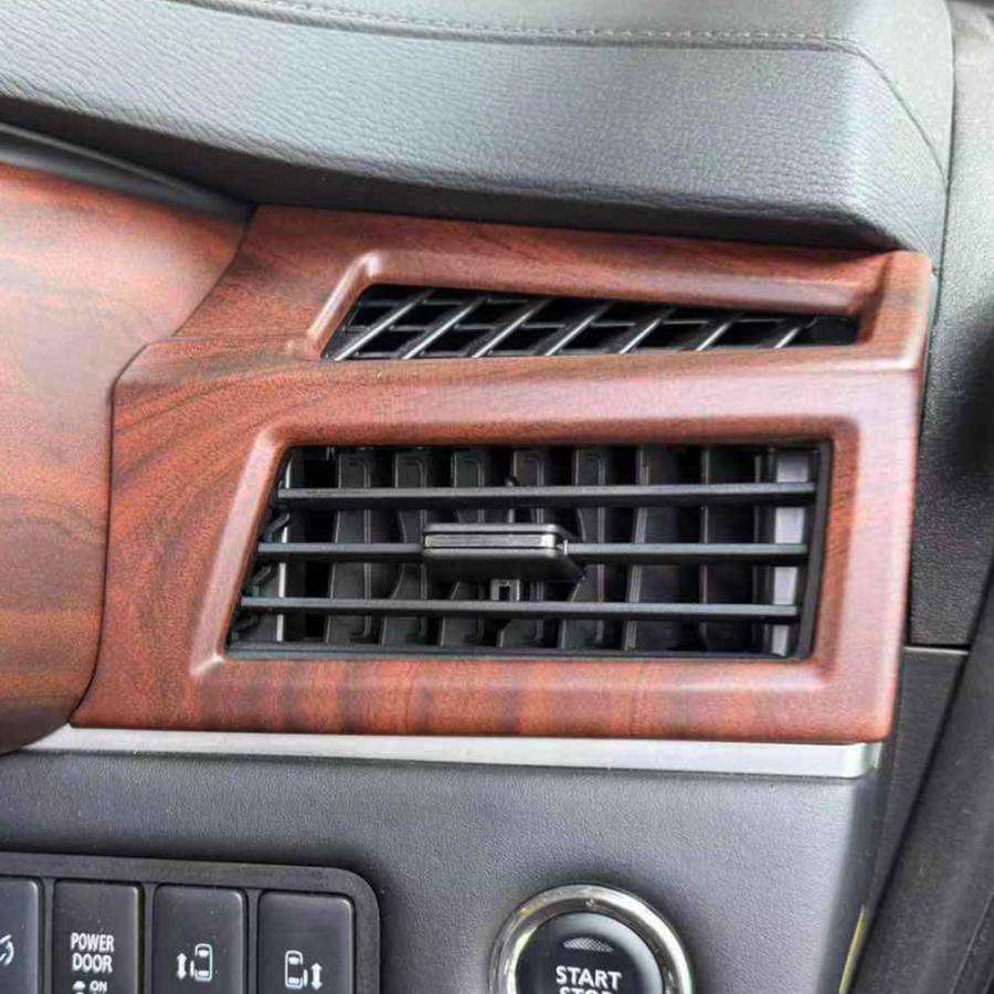 デリカD5 エアコン 左右吹き出し口 パネル 木目調 ブラウン 純正近似色