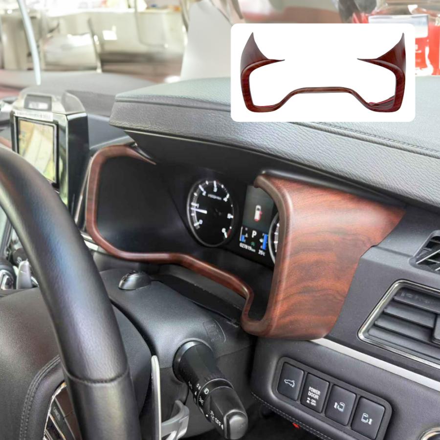 デリカD5 メーター パネル 木目調 ブラウン 純正近似色 サバ杢