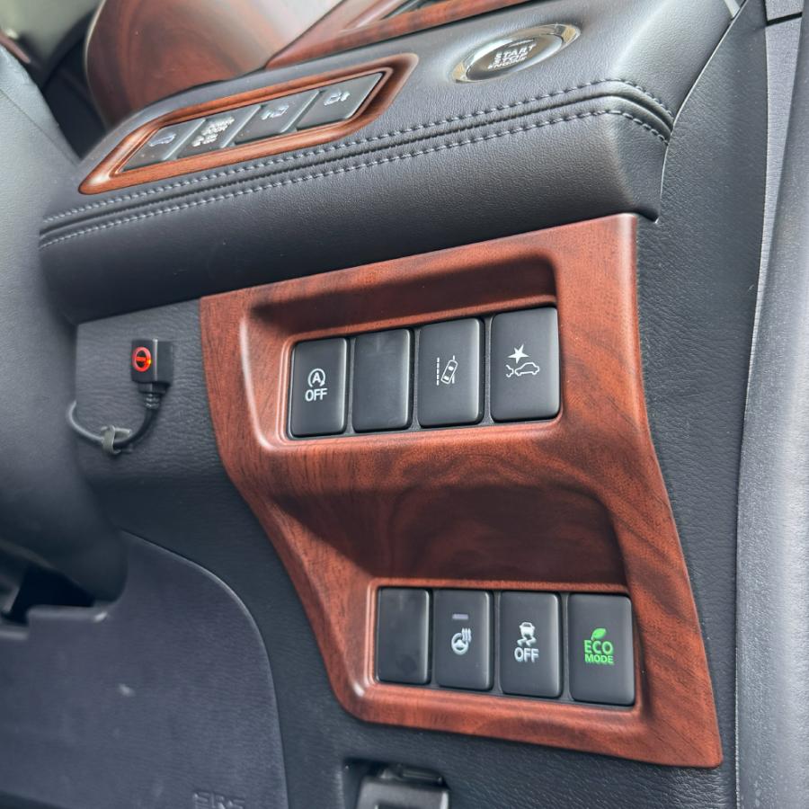 デリカD5 ハンドル周り スイッチ パネル 木目調 ブラウン 純正近似色