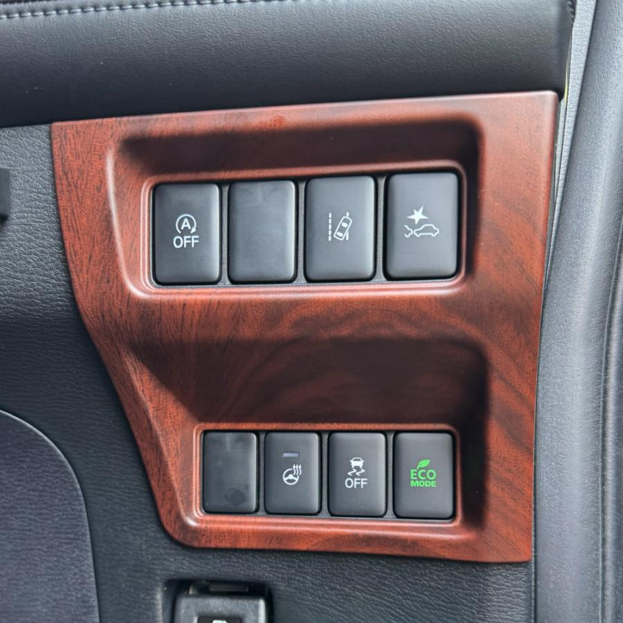 デリカD5 ハンドル周り スイッチ パネル 木目調 ブラウン 純正近似色