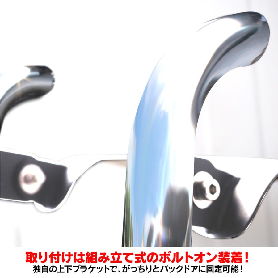 ハイエース 200系 1〜7型 リアラダー ステンレス製 シルバー 標準用