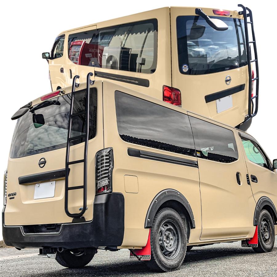 キャラバンNV350ルーフキャリアハシゴ付き
