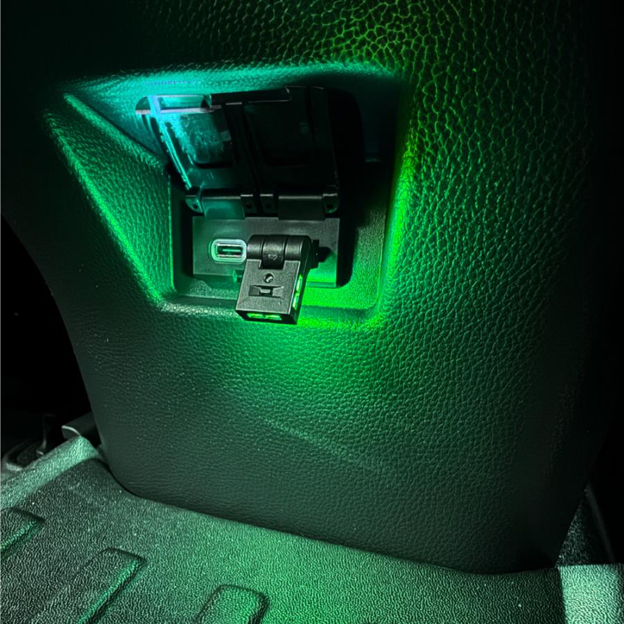 USB Type-A/Type-C LED イルミネーション ライト 2個セット 8色